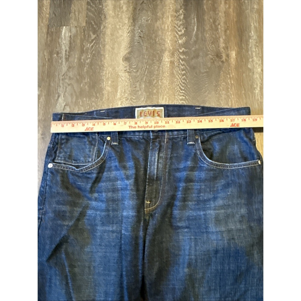 Levis The Original Jeans Slim Straight 38x32 Blue Jeans ( Fits Like 38x30) - Picture 9 of 13